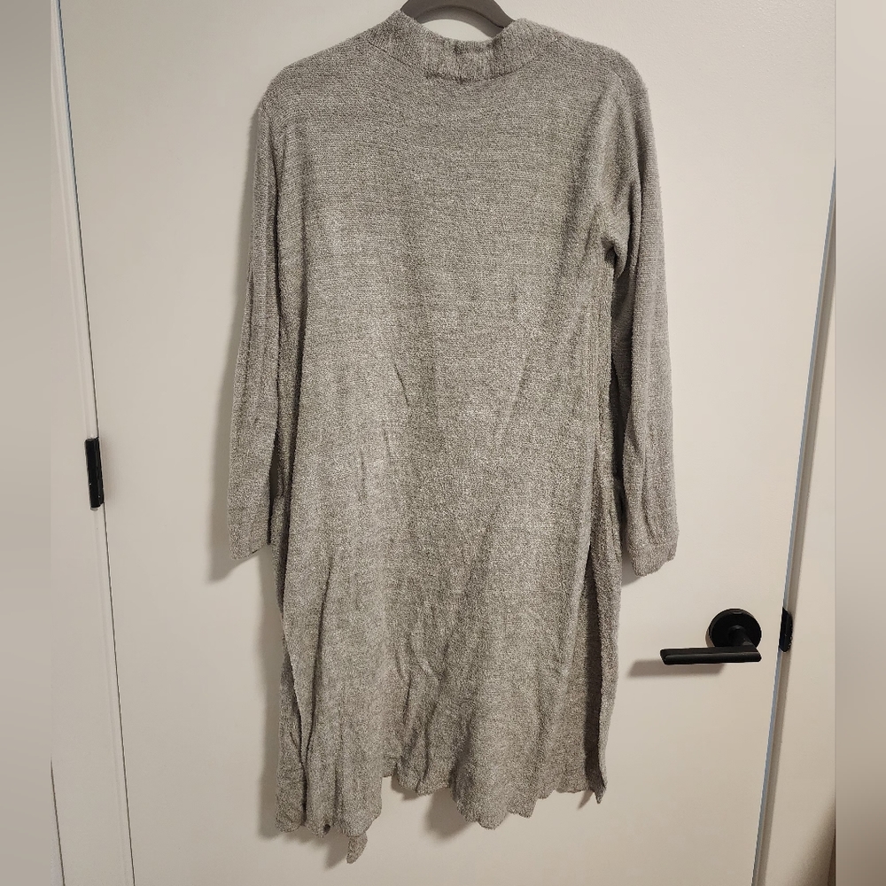 Grey Long-sleeved Cardigan